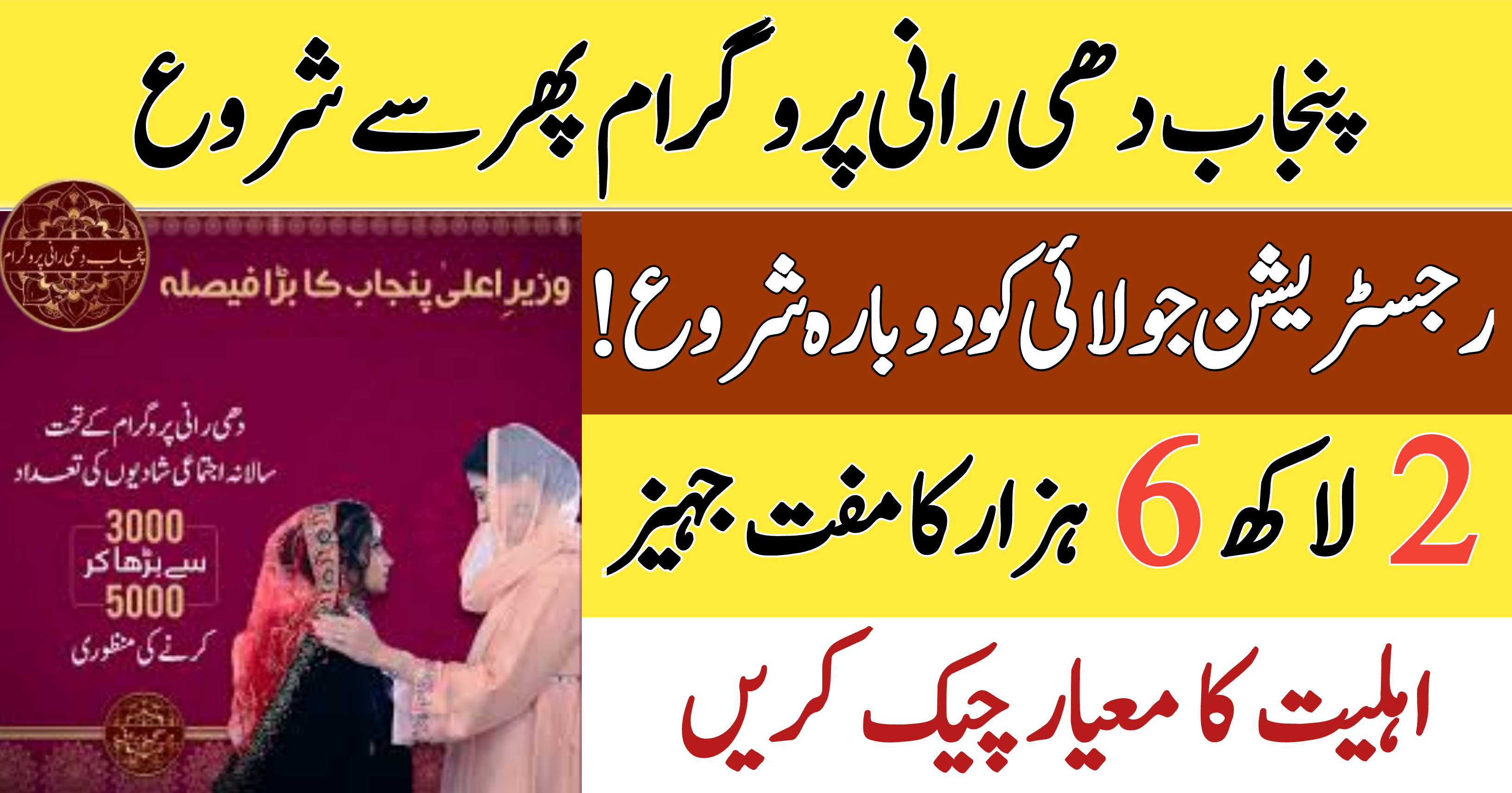 Punjab Dhee Rani Program Registration Relaunched